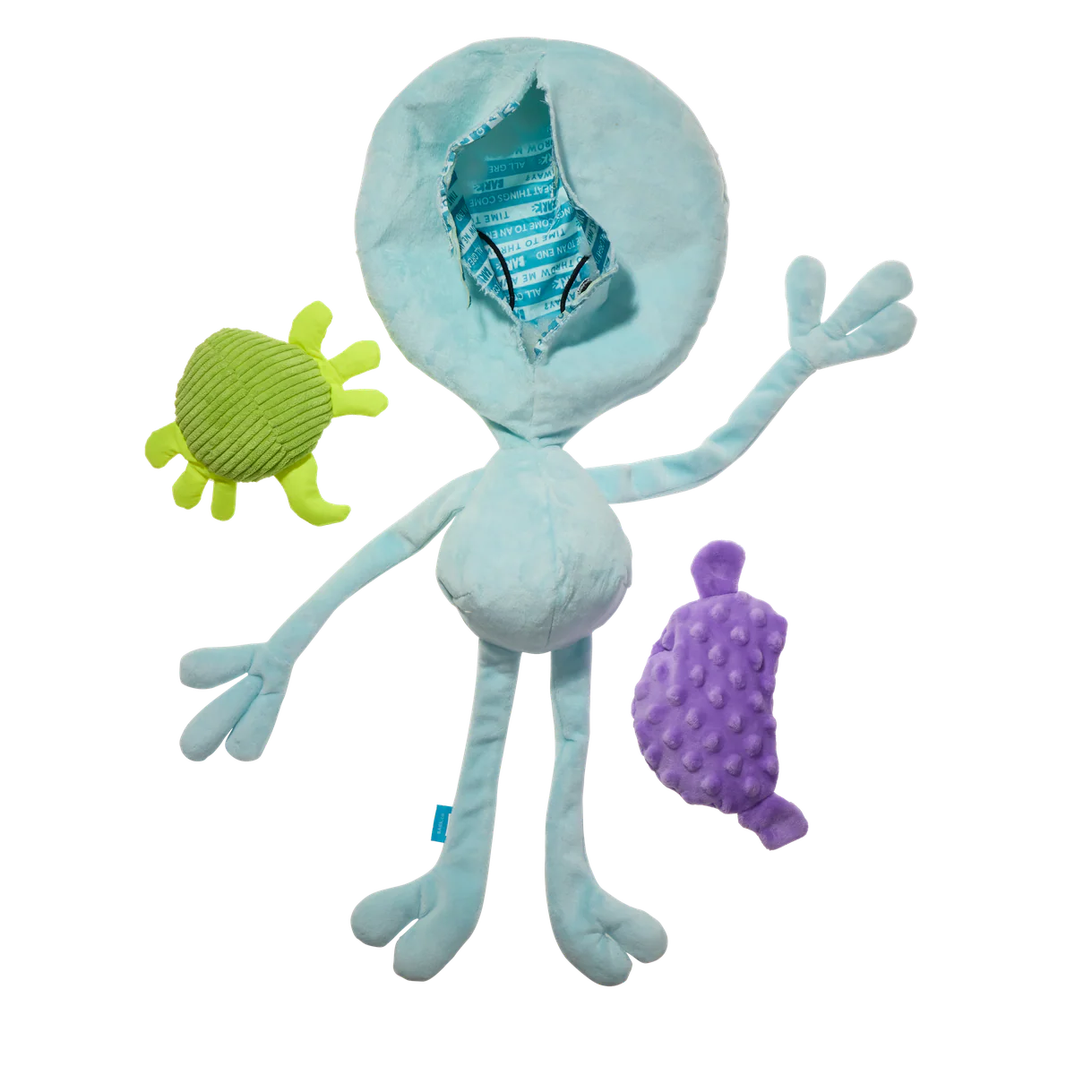 Alien Gnawtopsy Plush 2-in-1 Rip and Reveal + Tug + Enrichment + Multi-Part + XXL Dog Toy - Image 8