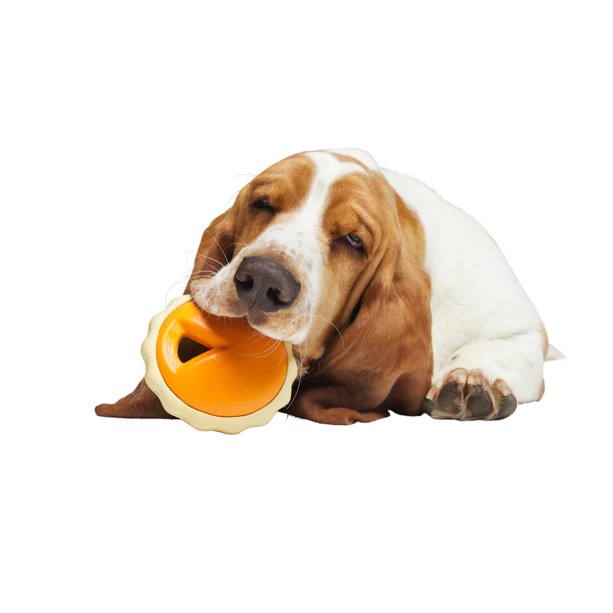 American Pumpkin Pie Super Chewer Durable Enrichment Dog Toy - Image 2