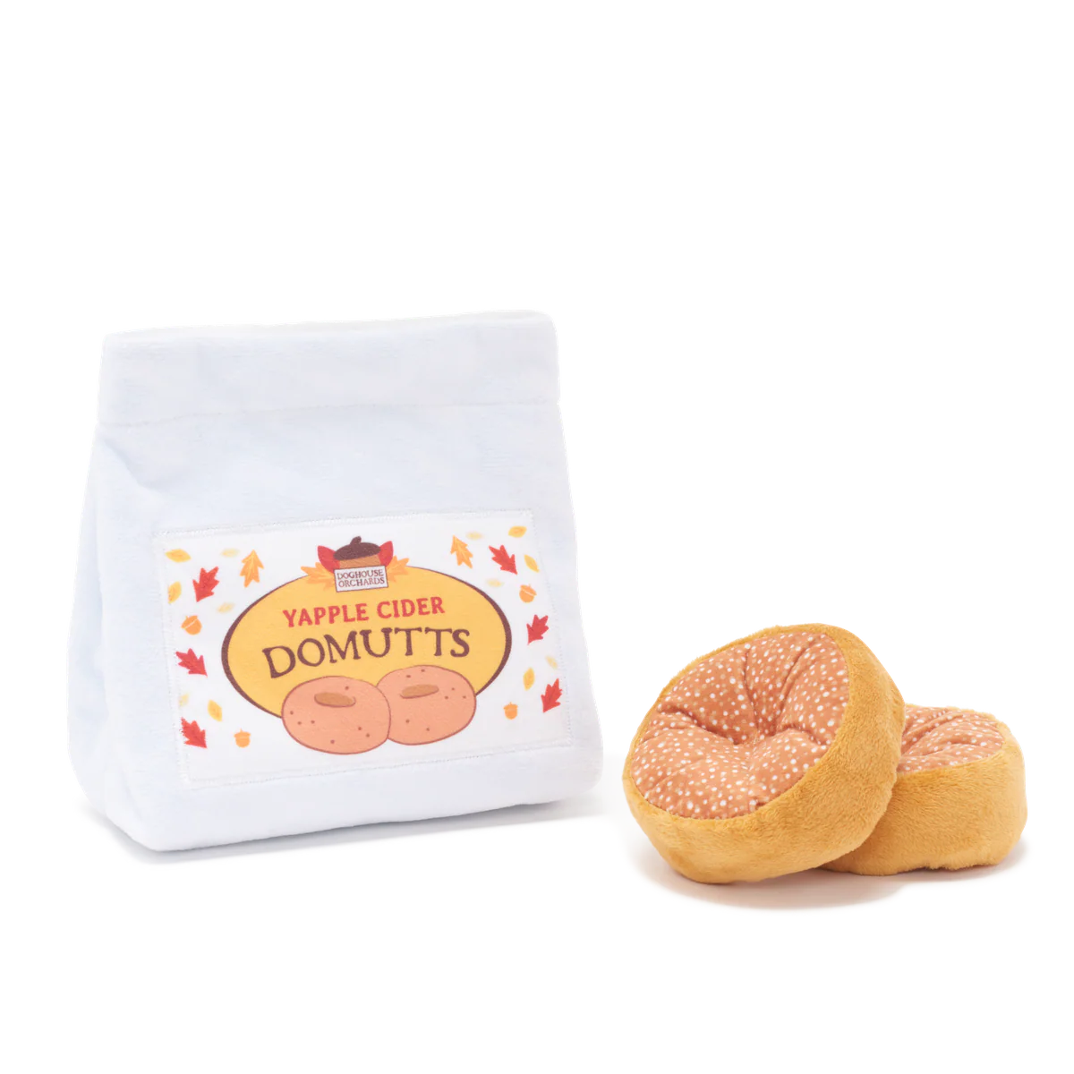 Apple Cider Domutts Plush Multi-Part + Enrichment Dog Toy - Image 3