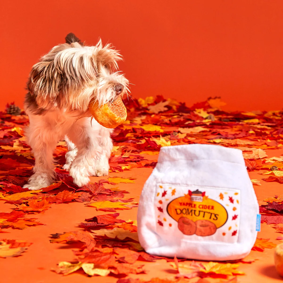 Apple Cider Domutts Plush Multi-Part + Enrichment Dog Toy - Image 5