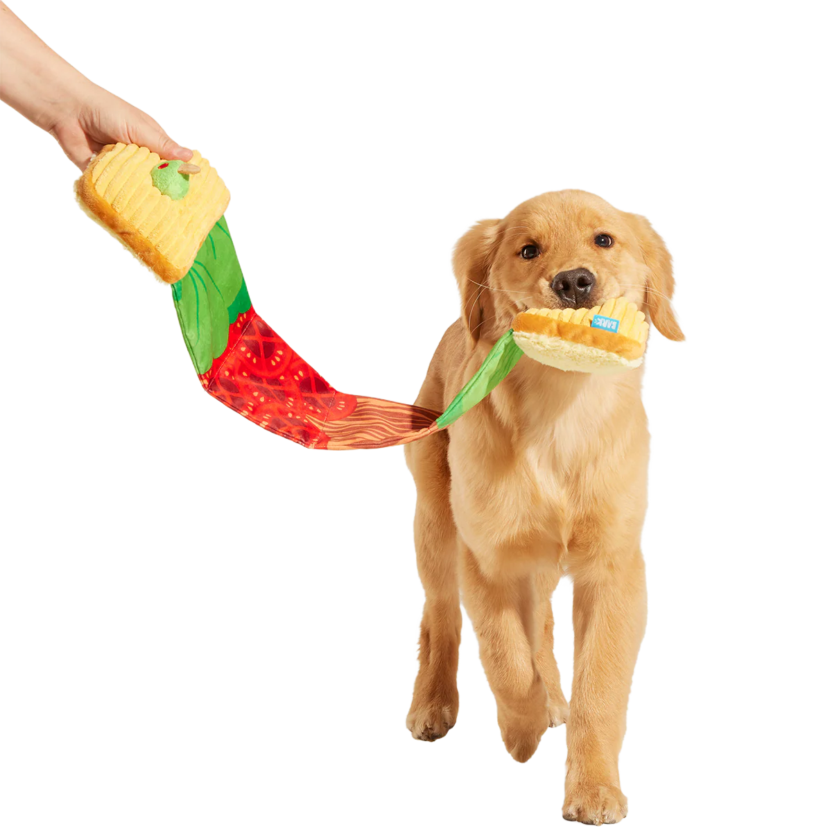 Barkin, Lettuce & Tomutto Plush Tug Dog Toy - Image 5