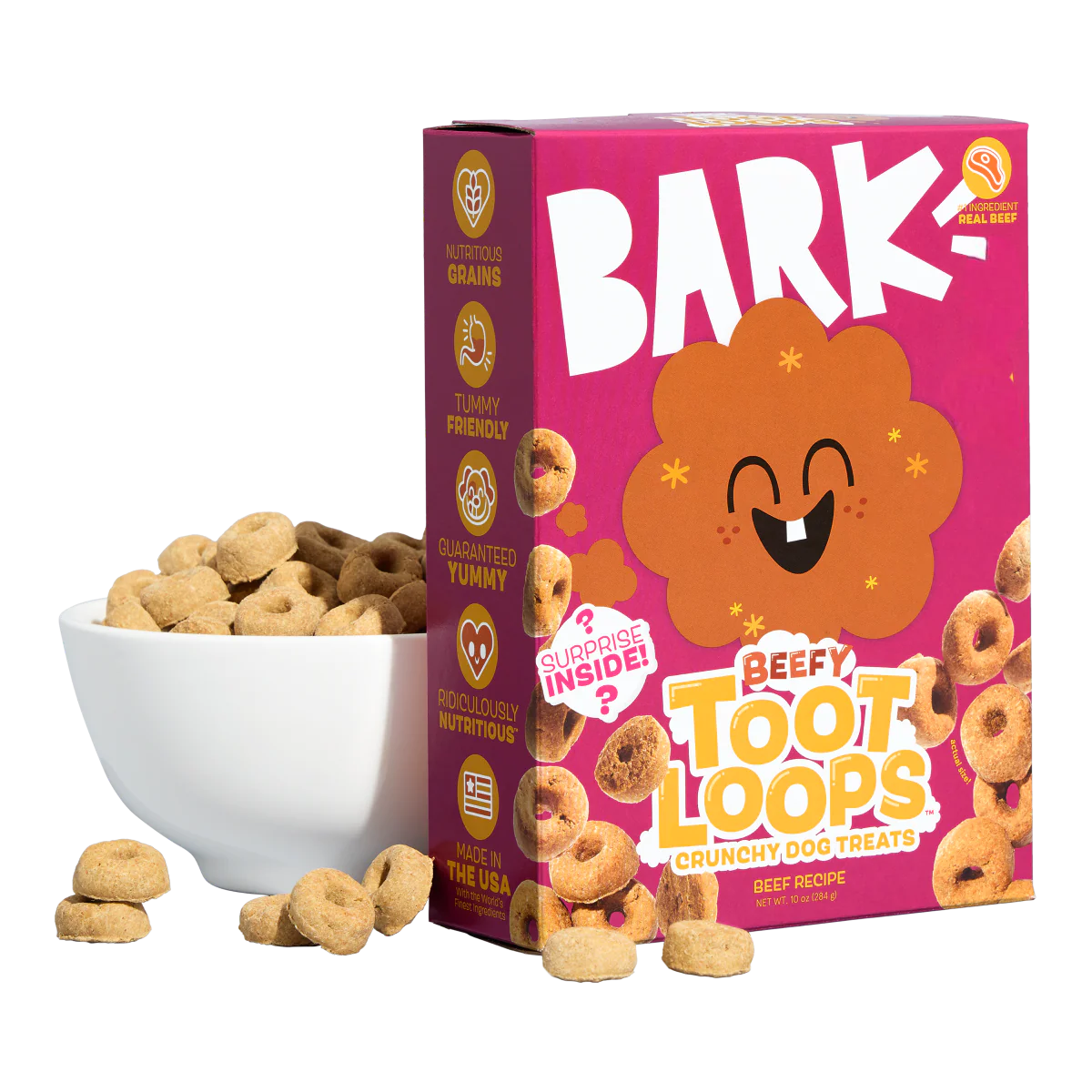 Beefy Toot Loops™ Beef Blend Hard & Crunchy Dog Treats, 10 oz - Image 4