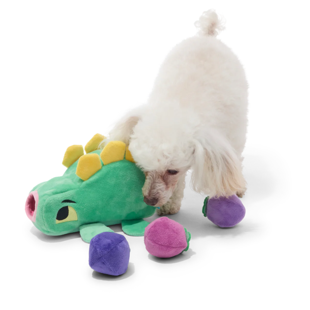 Berry Hungry Bernard Plush Multi-Part + Enrichment Dog Toy - Image 4
