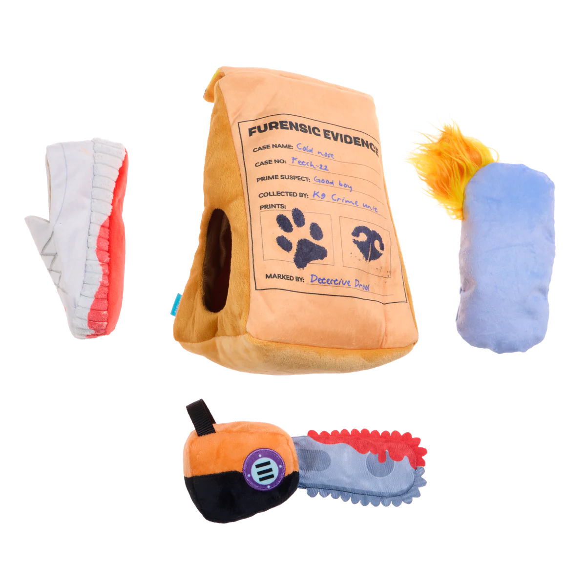Buried Evidence Plush Multi-Part Enrichment Dog Toy - Image 3