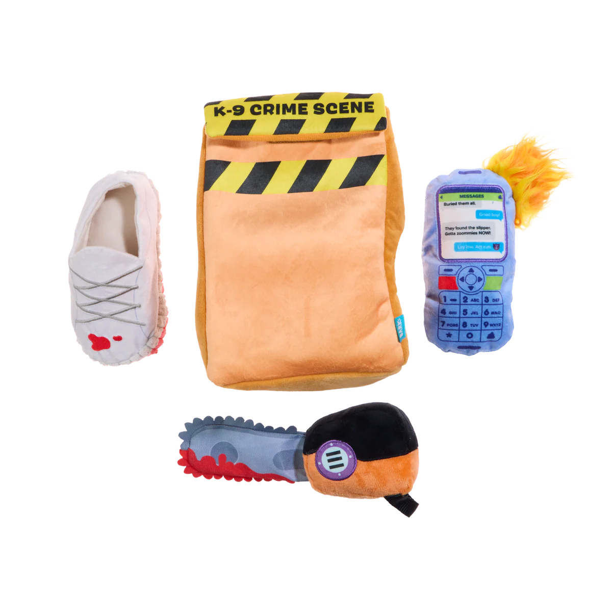 Buried Evidence Plush Multi-Part Enrichment Dog Toy - Image 4