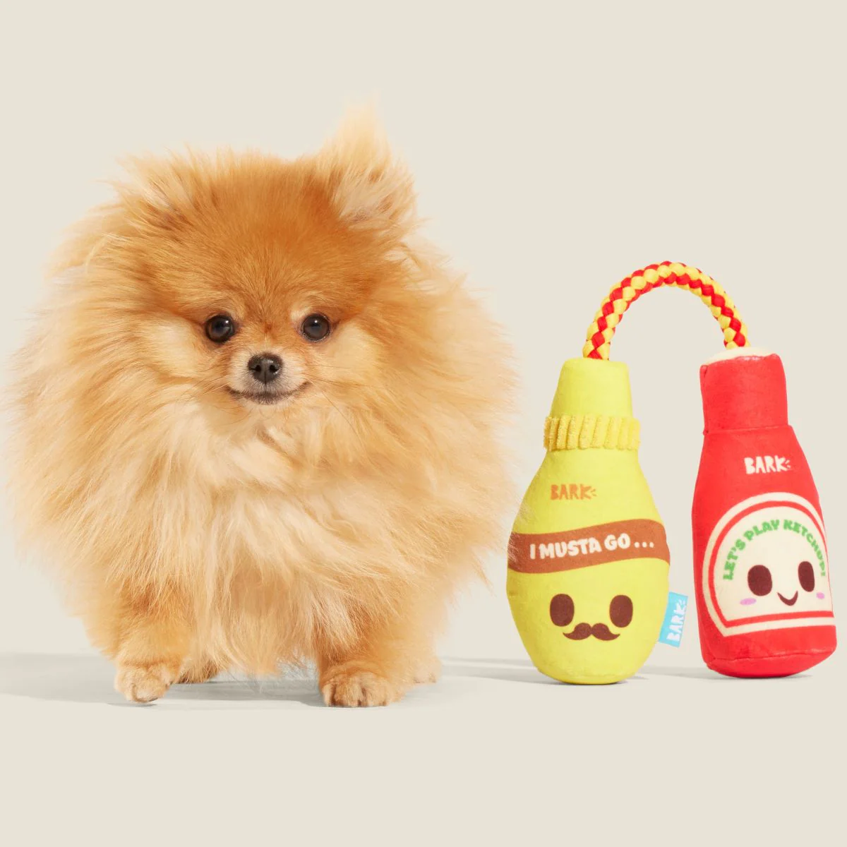 Cat & Mutt Condimutts Plush Tug Dog Toy - Image 2