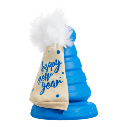 Chew Years Party Hat Durable Super Chewer Enrichment Dog Toy - Image 3