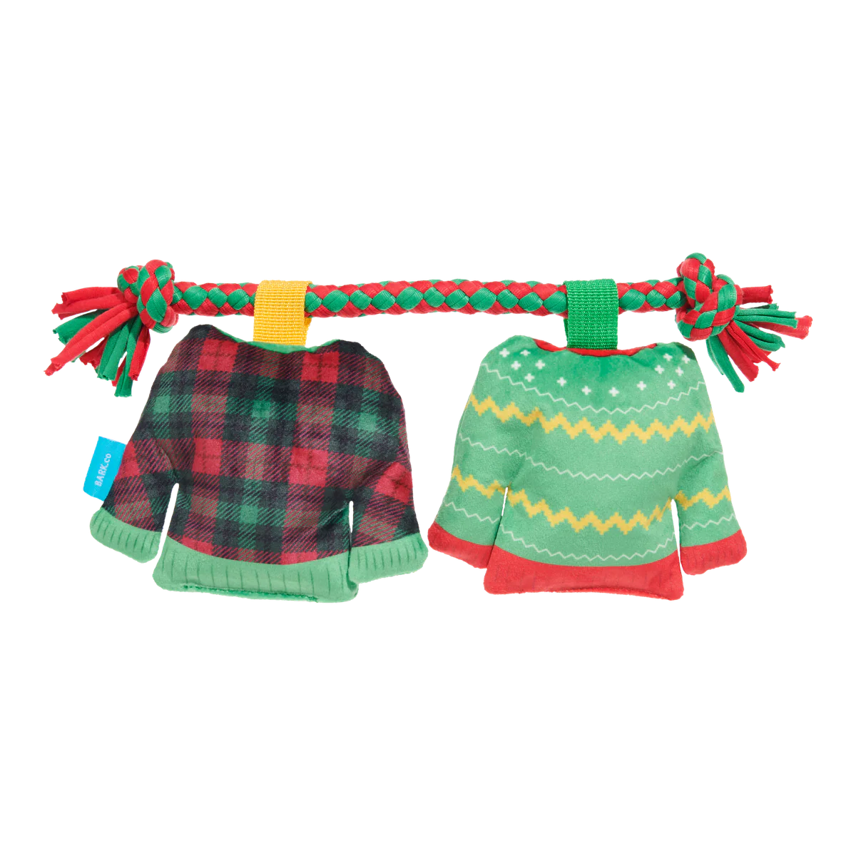 Christmutts Sweater Tug and Rope Plush Tug Dog Toy - Image 5