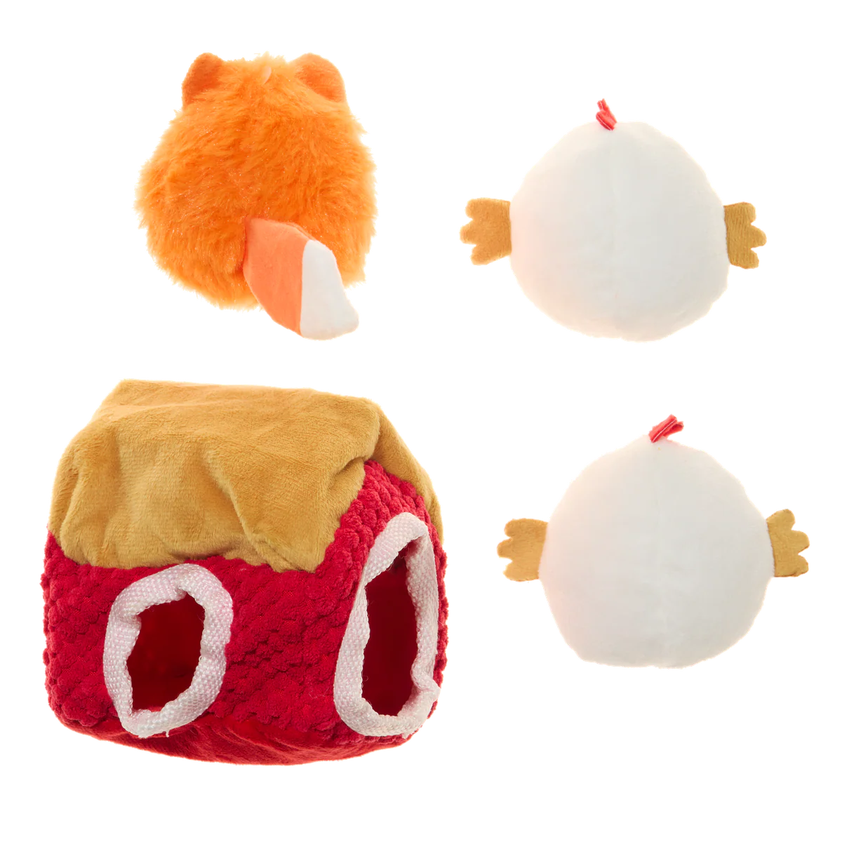 Hen Party Plush Multi-Part + Enrichment Dog Toy - Image 4