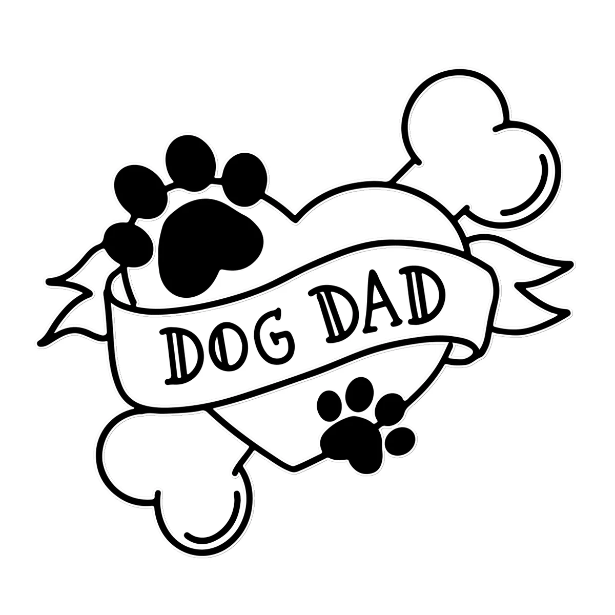 Dog Dad Temporary Tattoo - Image 4