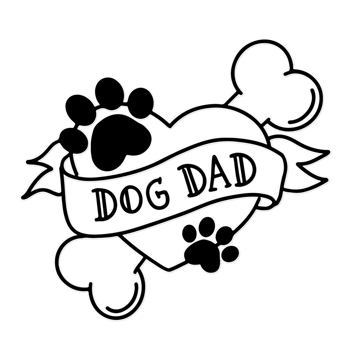Dog Dad Temporary Tattoo - Image 5