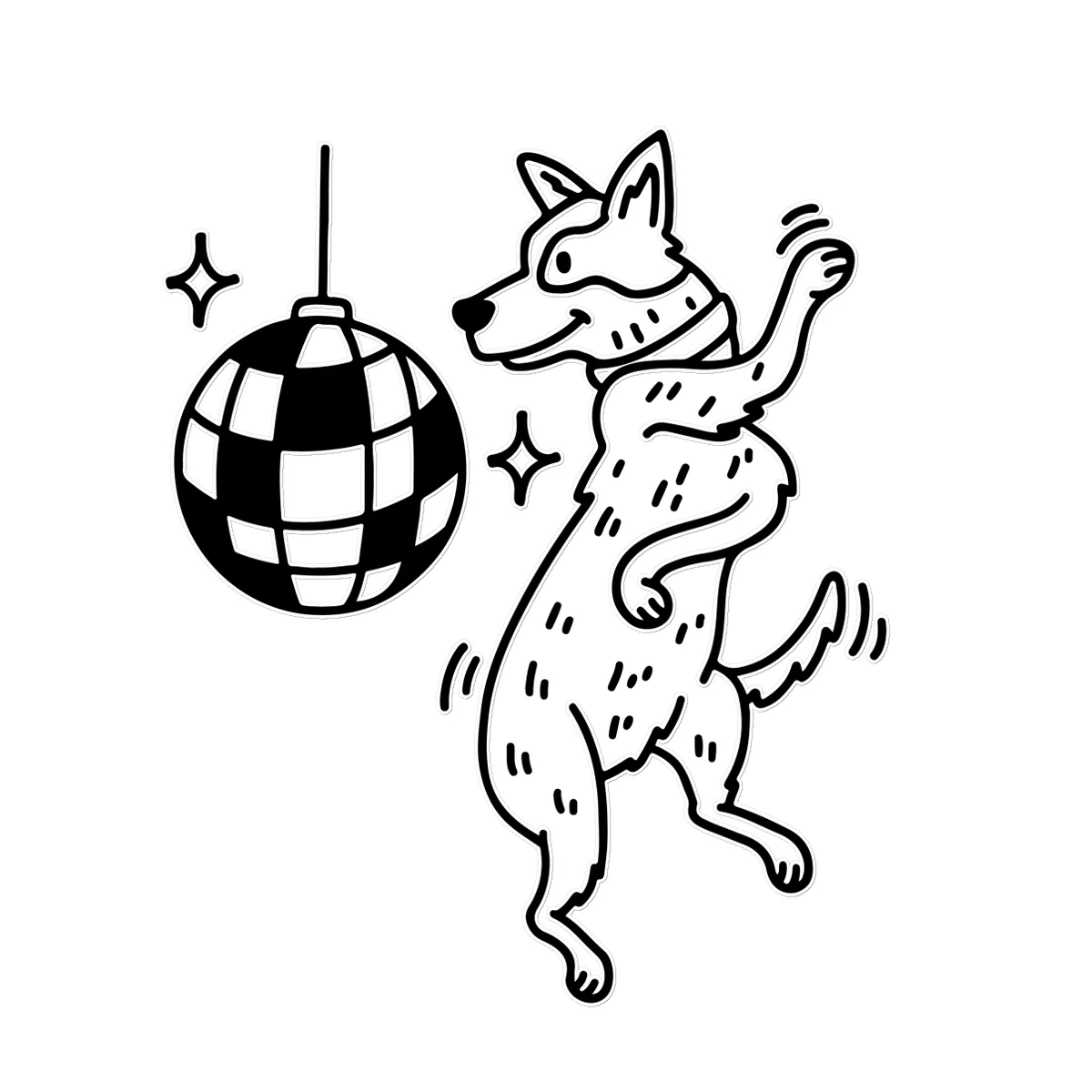 Dog Disco Temporary Tattoo - Image 5