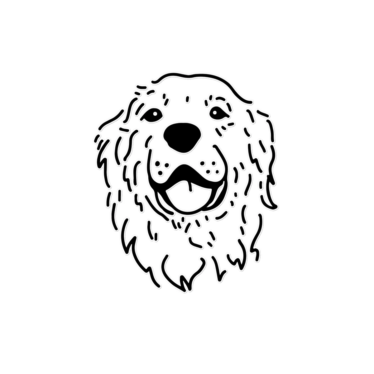 Dog Face Temporary Tattoo - Image 4