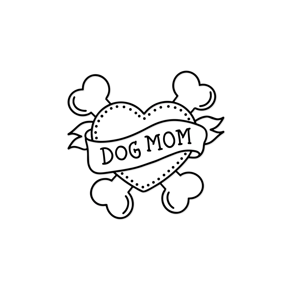 Dog Mom Temporary Tattoo - Image 3
