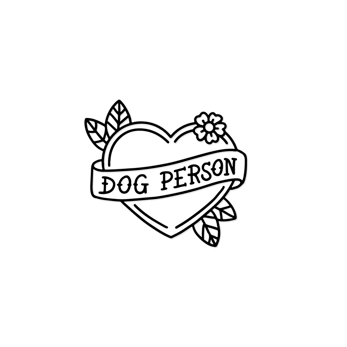 Dog Person Temporary Tattoo - Image 3
