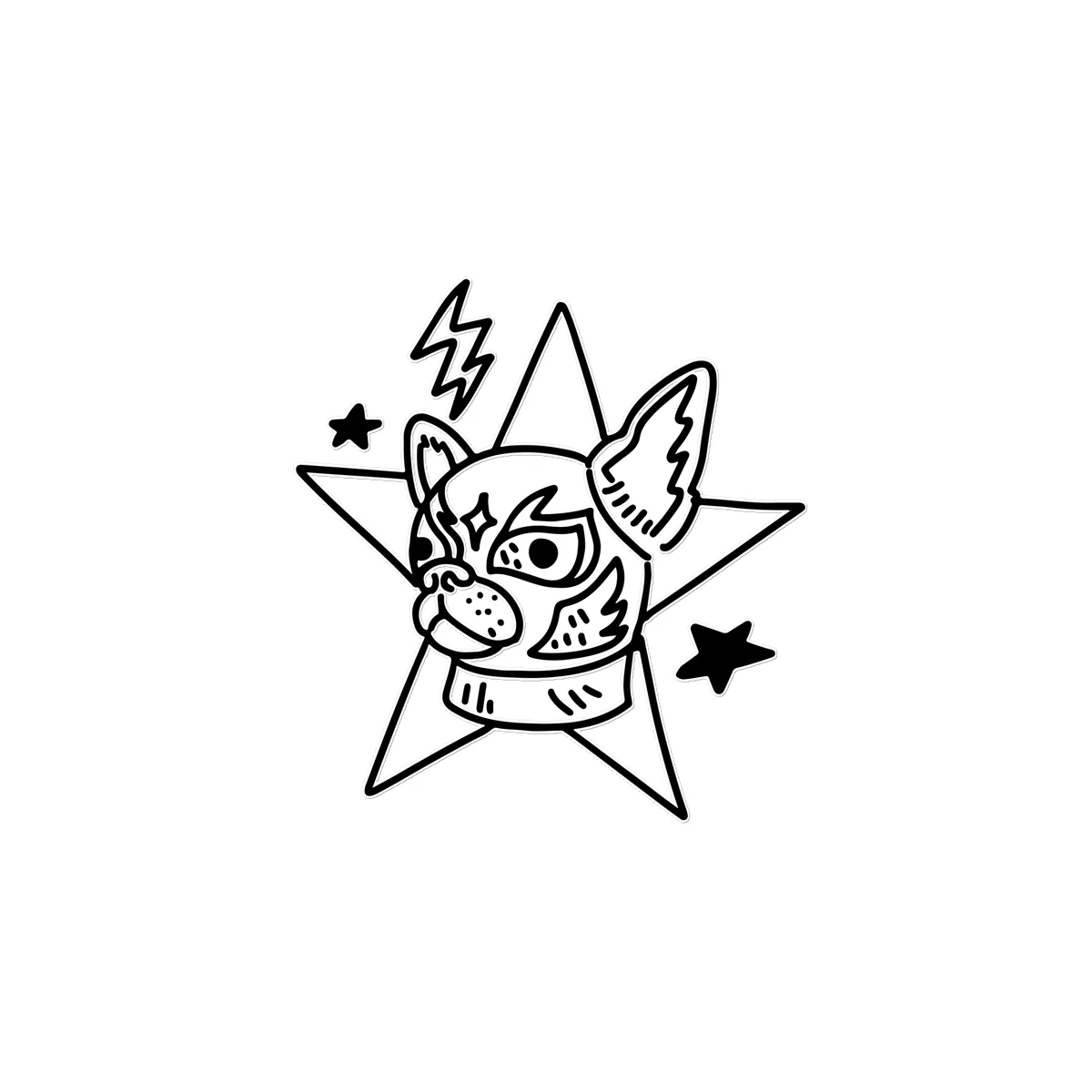 Dog Star Temporary Tattoo - Image 3