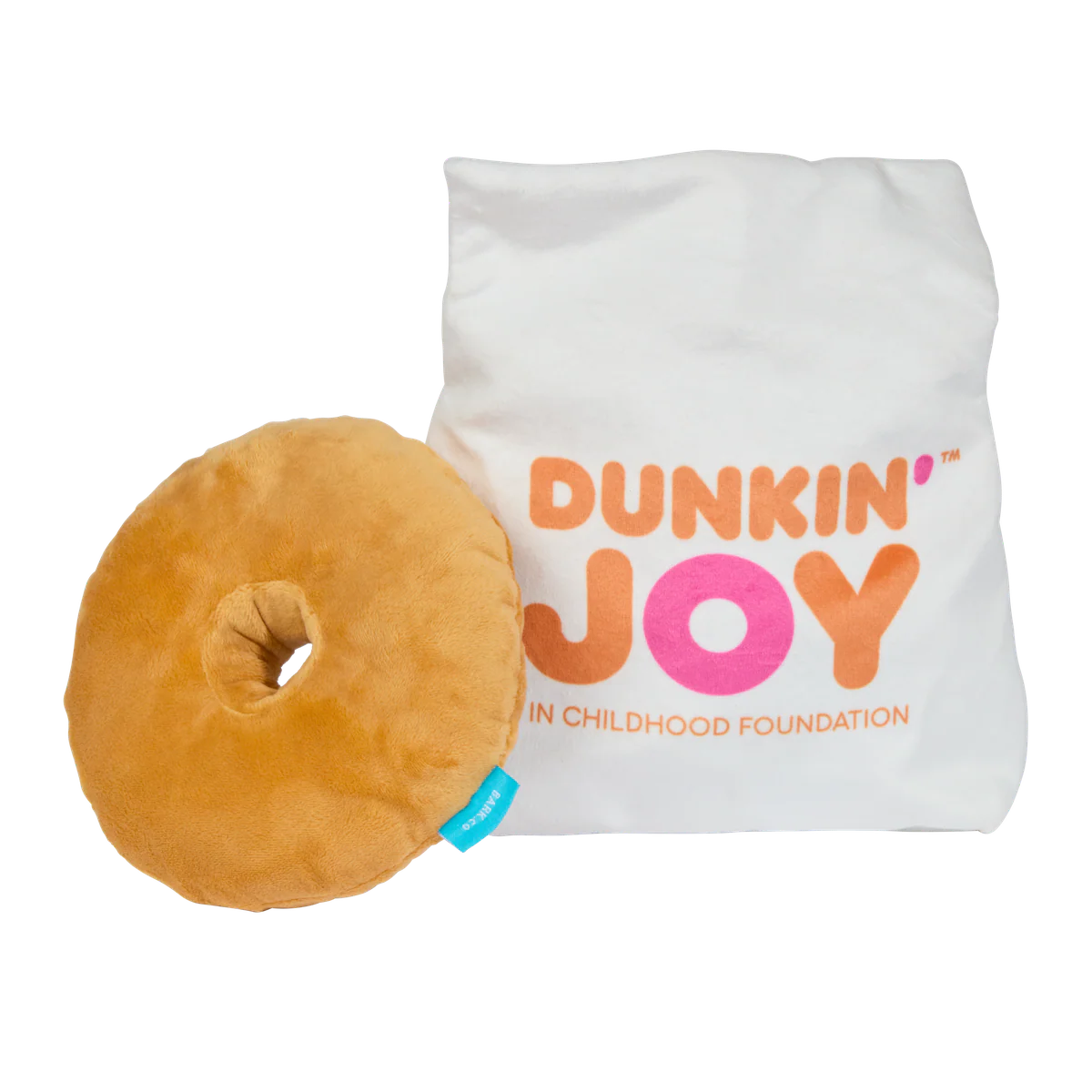 Dunkin'® Chocolate Frosted Donut Plush Multi-Part Dog Toy - Image 5