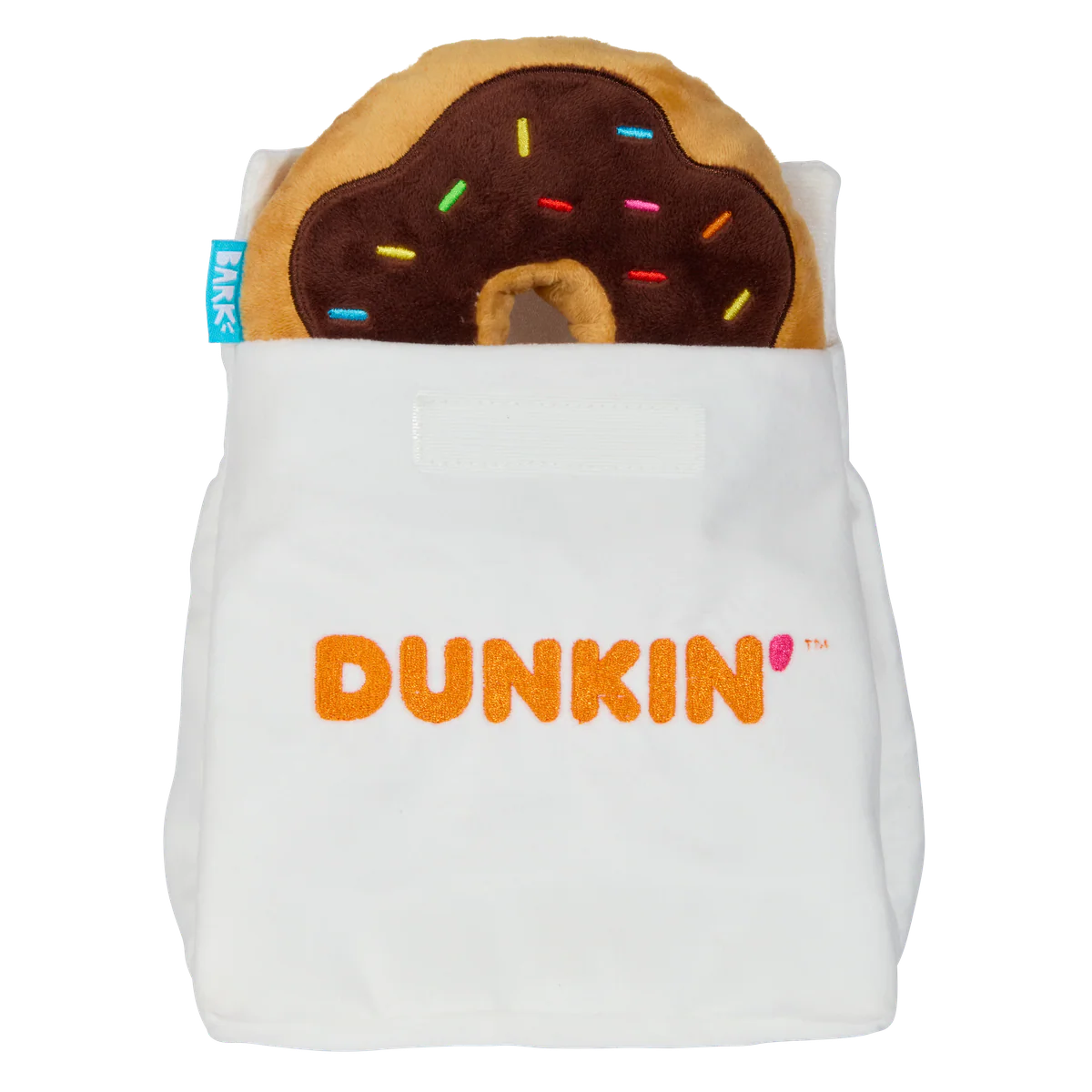 Dunkin'® Chocolate Frosted Donut Plush Multi-Part Dog Toy - Image 7