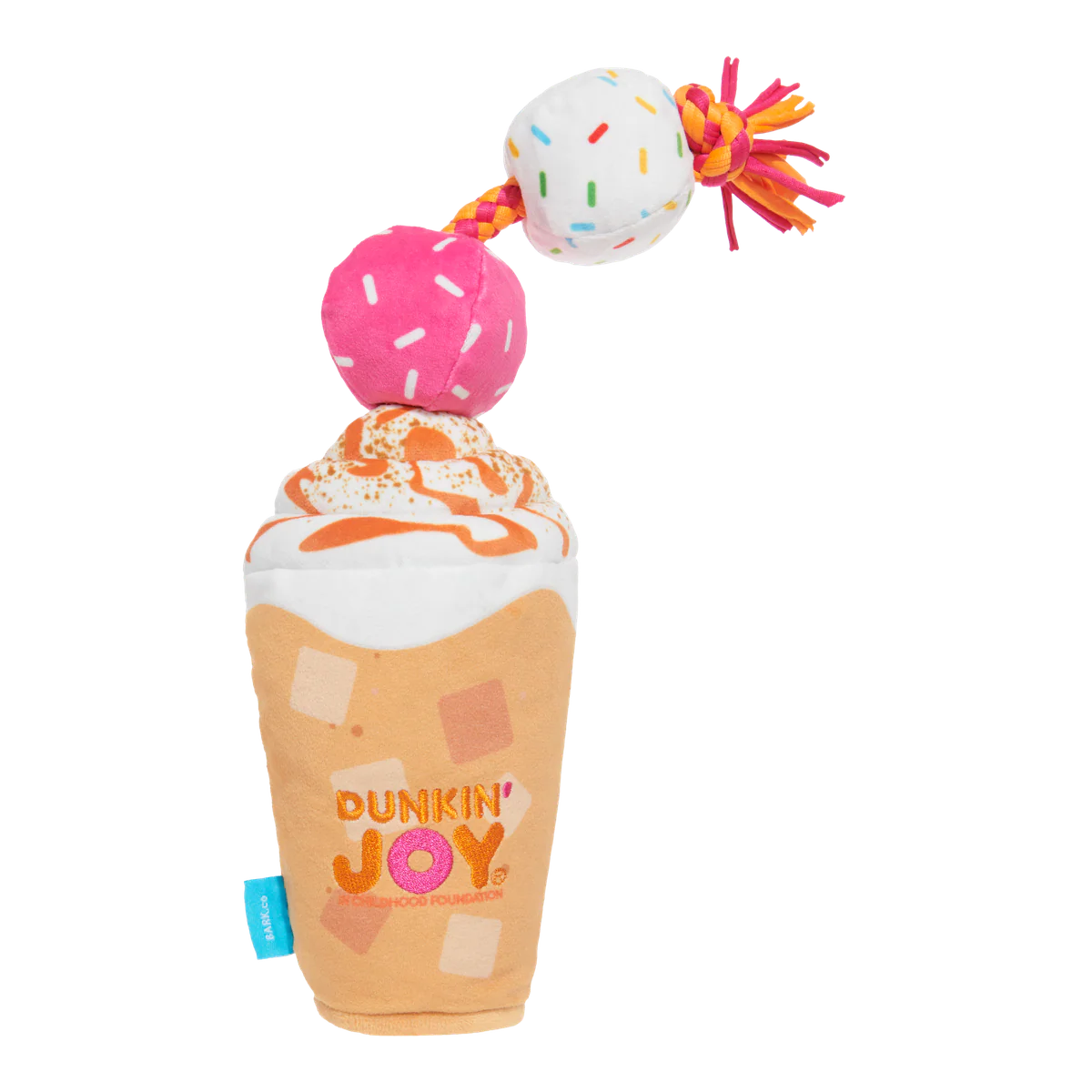 Dunkin'® Pumpkin Signature Latte Plush Tug Dog Toy - Image 3