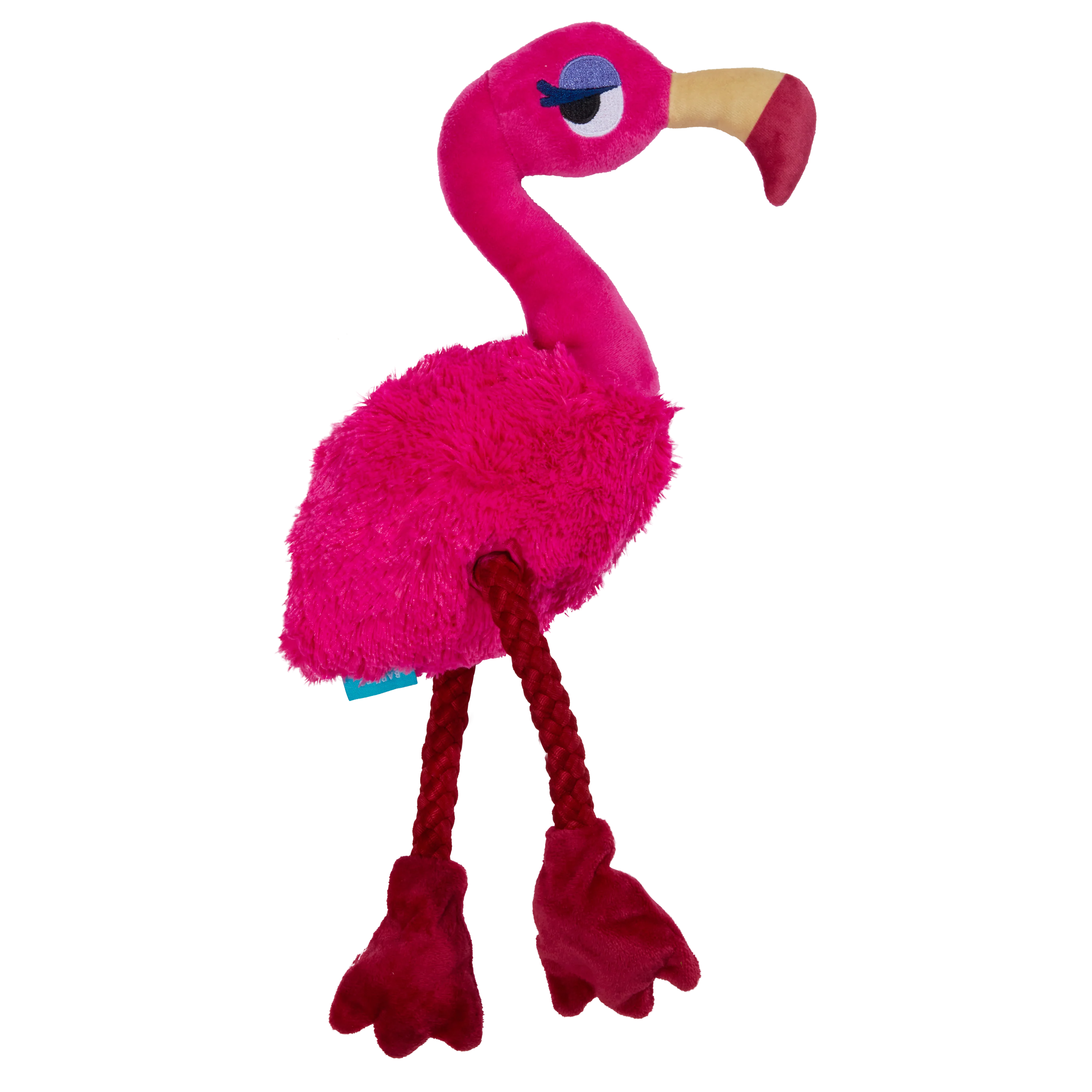 Fahari Flamingo Plush Tug Dog Toy - Image 4