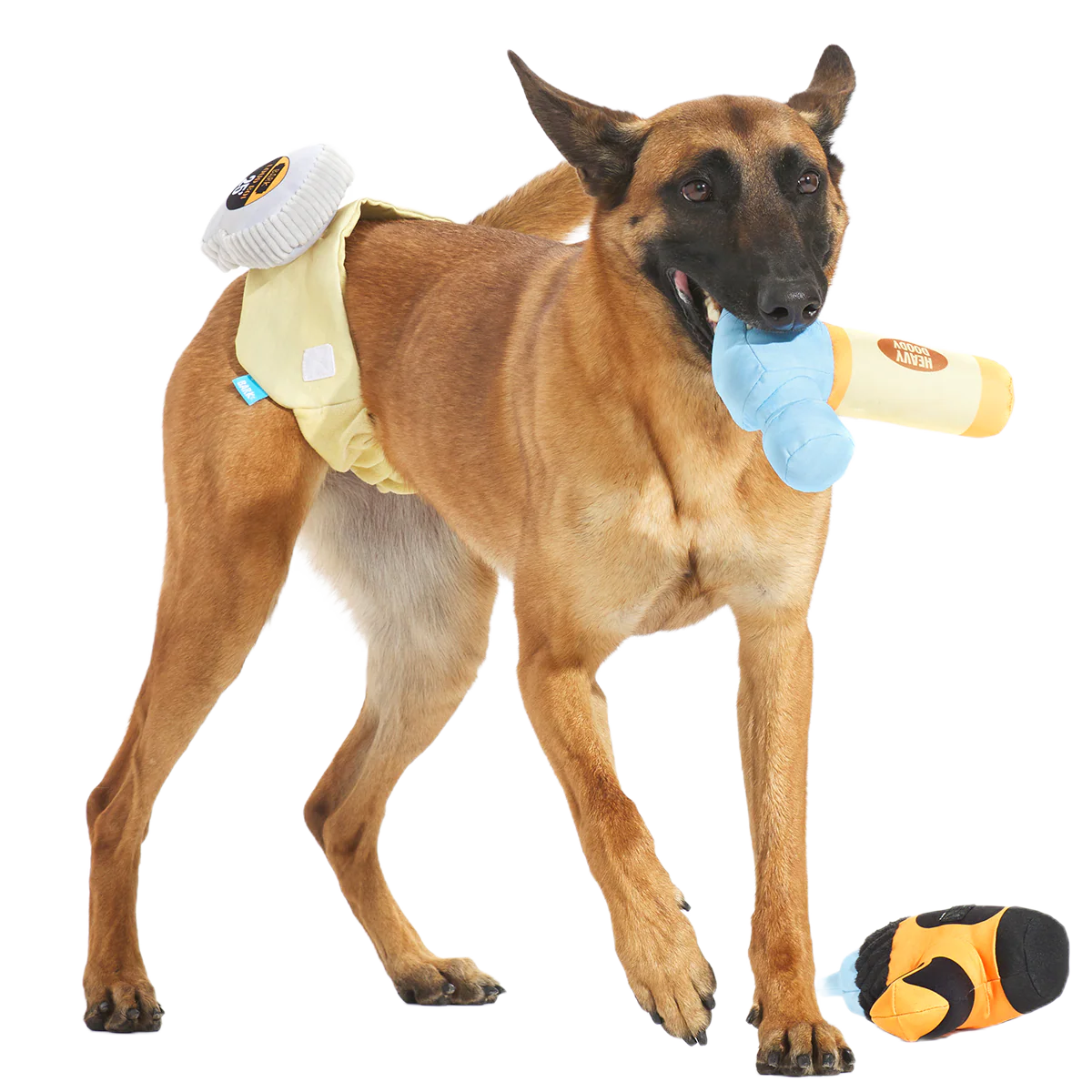 Fixer Pupper Tool Belt Plush Wearable Multi-Part Dog Toy - Image 5