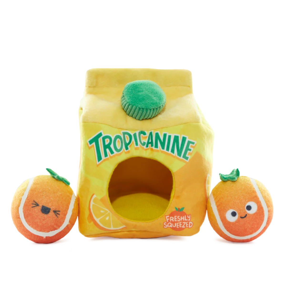 Fresh Squeaked OJ Plush Multi-Part Enrichment + Fetch Dog Toy - Image 5