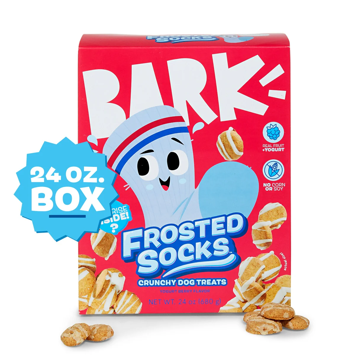 Frosted Socks™ Yogurt Berry Flavor Vegetarian Cereal Dog Treats, 24 oz - Image 3