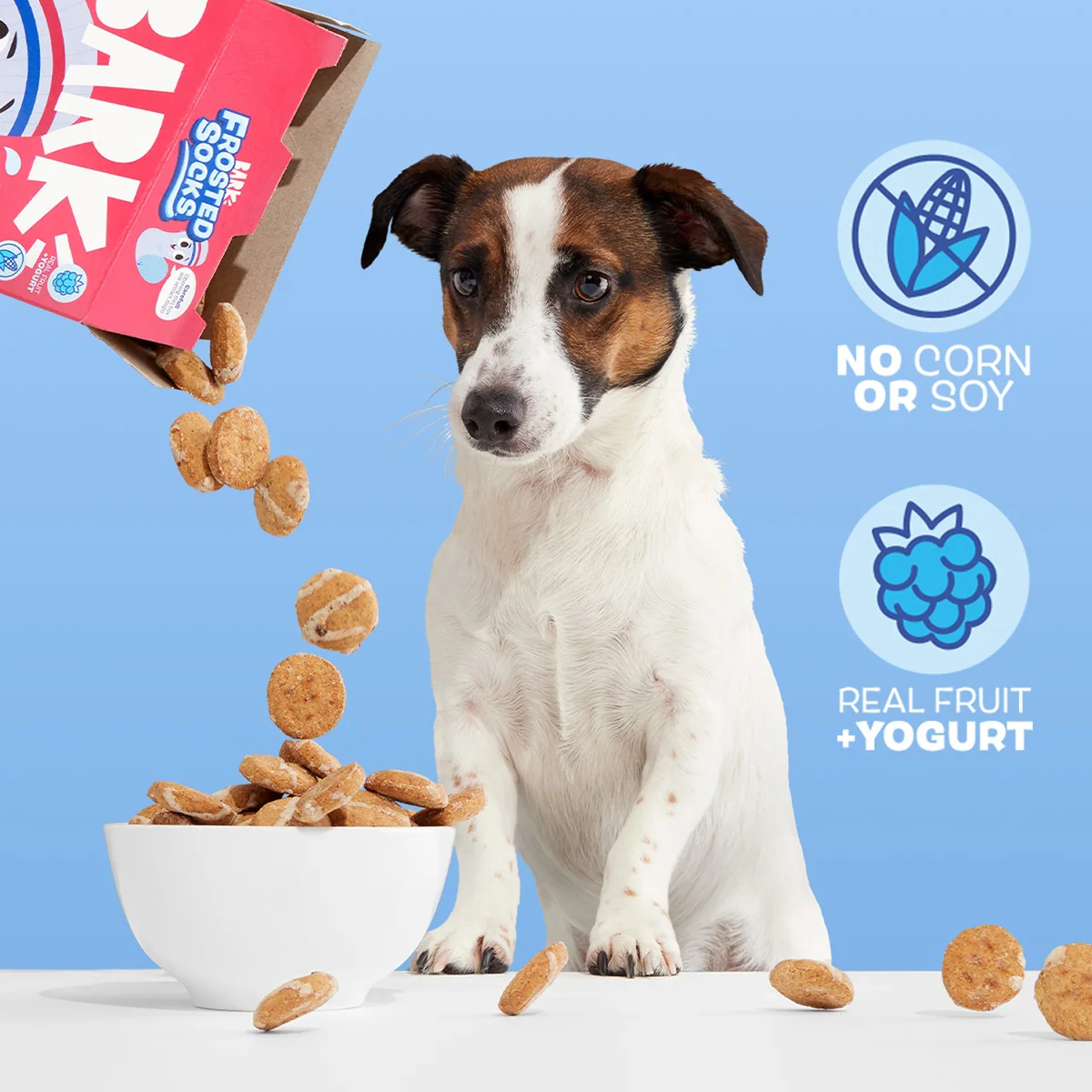 Frosted Socks™ Yogurt Berry Flavor Vegetarian Cereal Dog Treats, 24 oz - Image 4