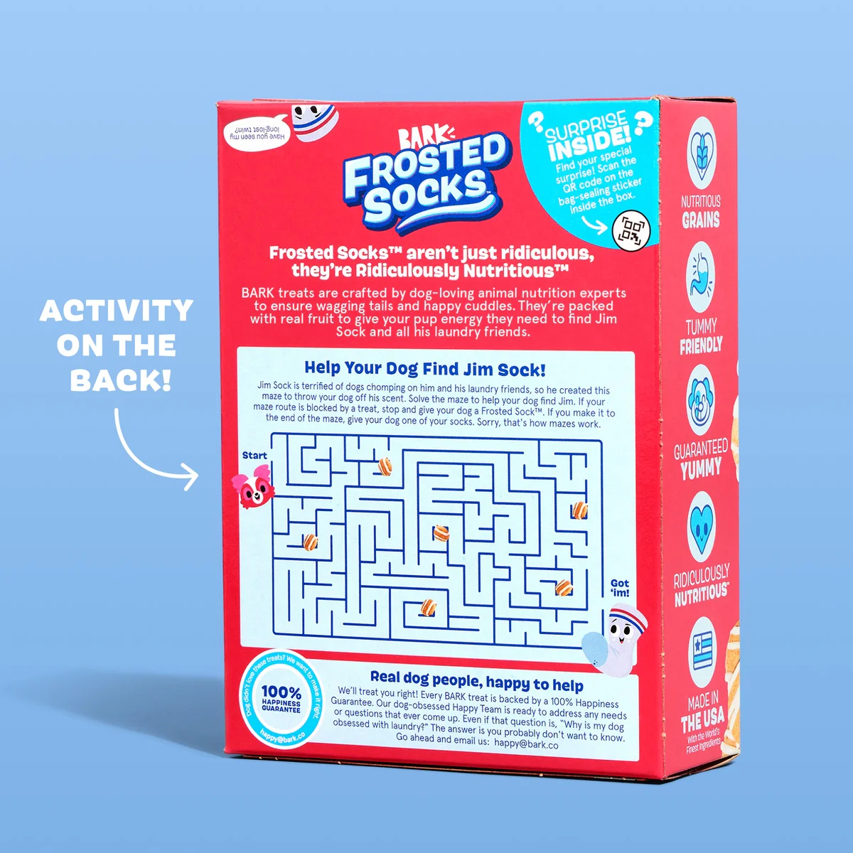 Frosted Socks™ Yogurt Berry Flavor Vegetarian Cereal Dog Treats, 24 oz - Image 5