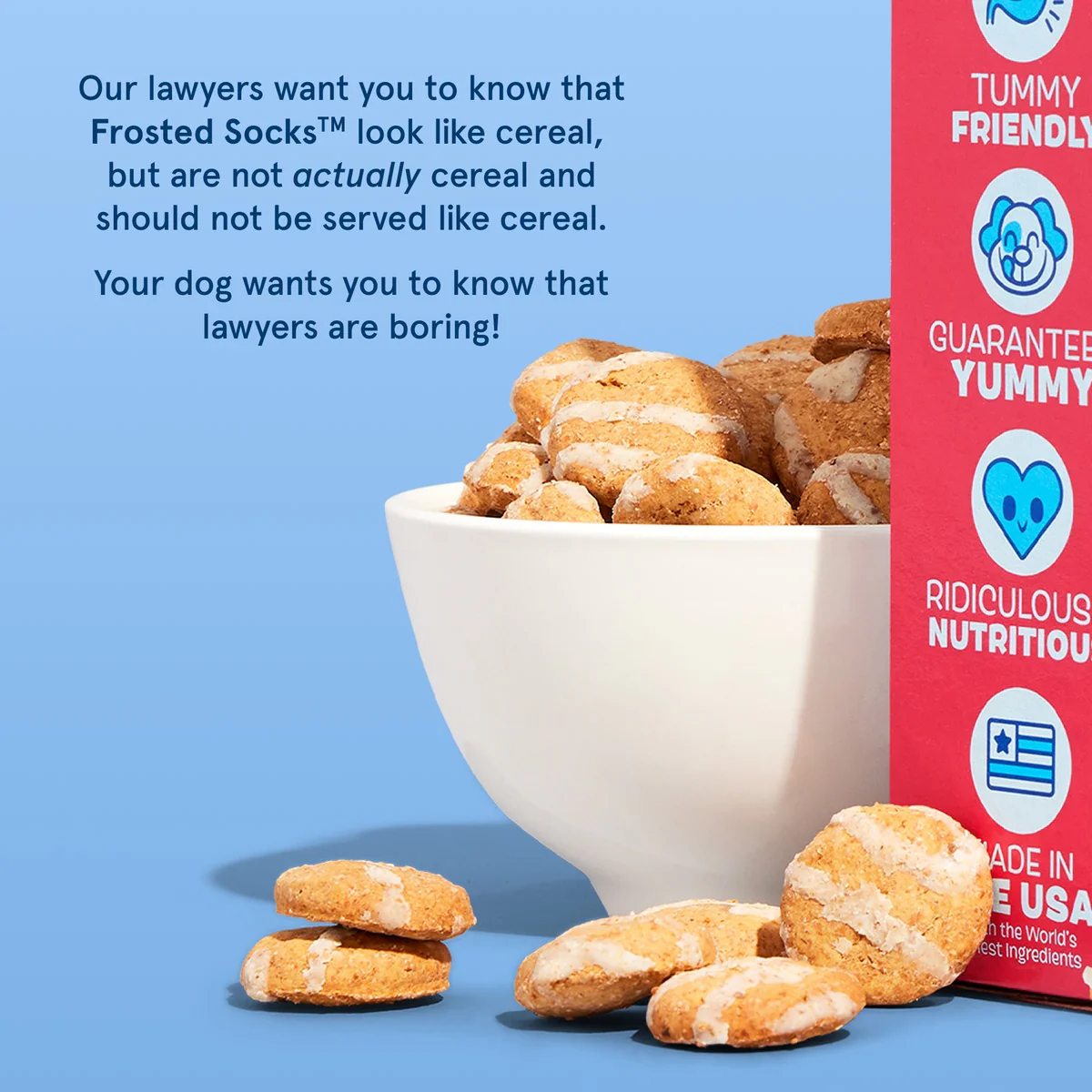 Frosted Socks™ Yogurt Berry Flavor Vegetarian Cereal Dog Treats, 24 oz - Image 7