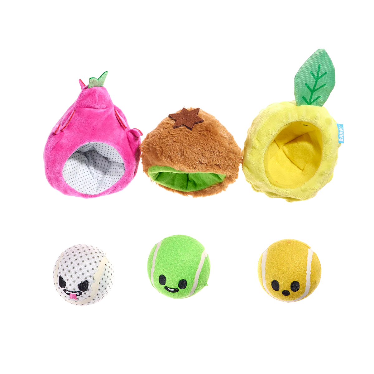 Fruity Cutie Tropical Trio Plush Multi-Part + Fetch Dog Toy - Image 6