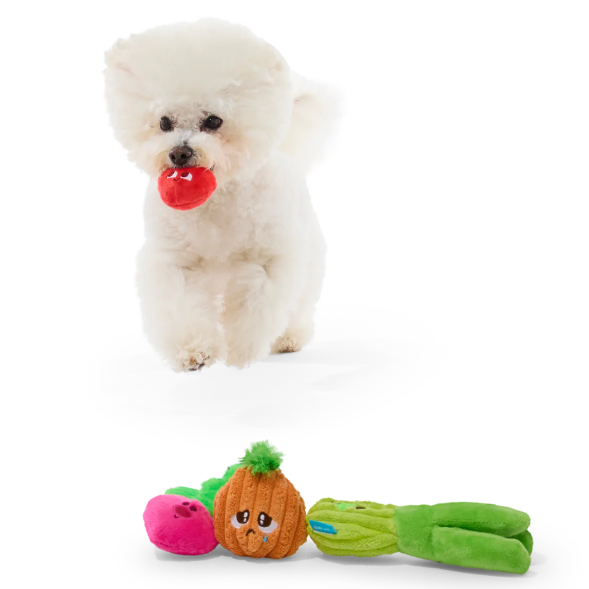 Garden Party Plush Multi-Part Tug + Fetch Dog Toy - Image 3