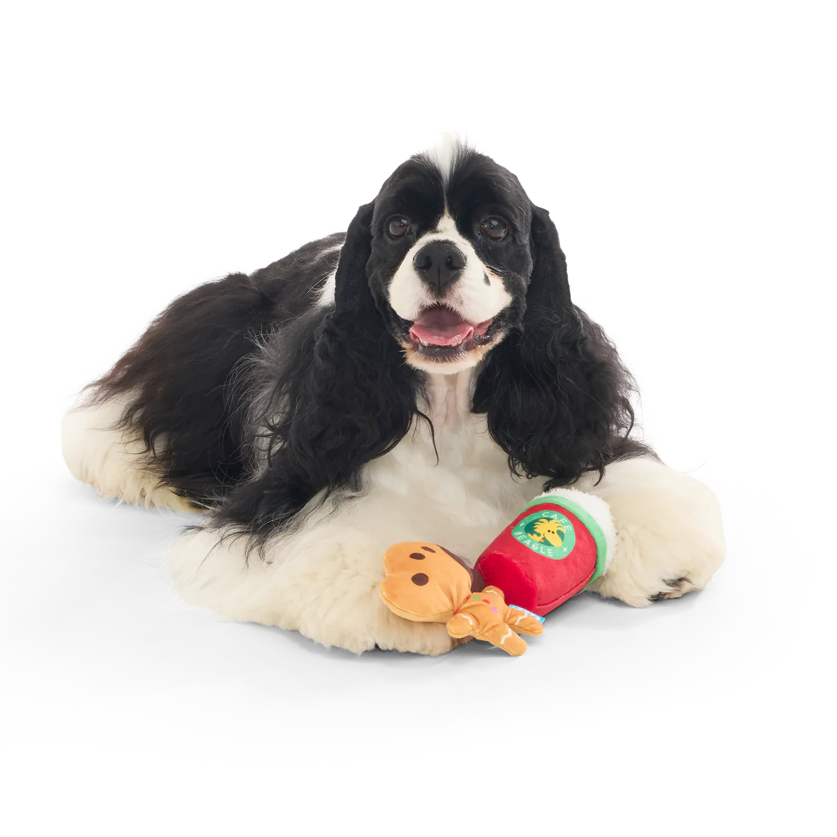 Gingersnoop Latte Multi Part Plush Dog Toy - Image 3