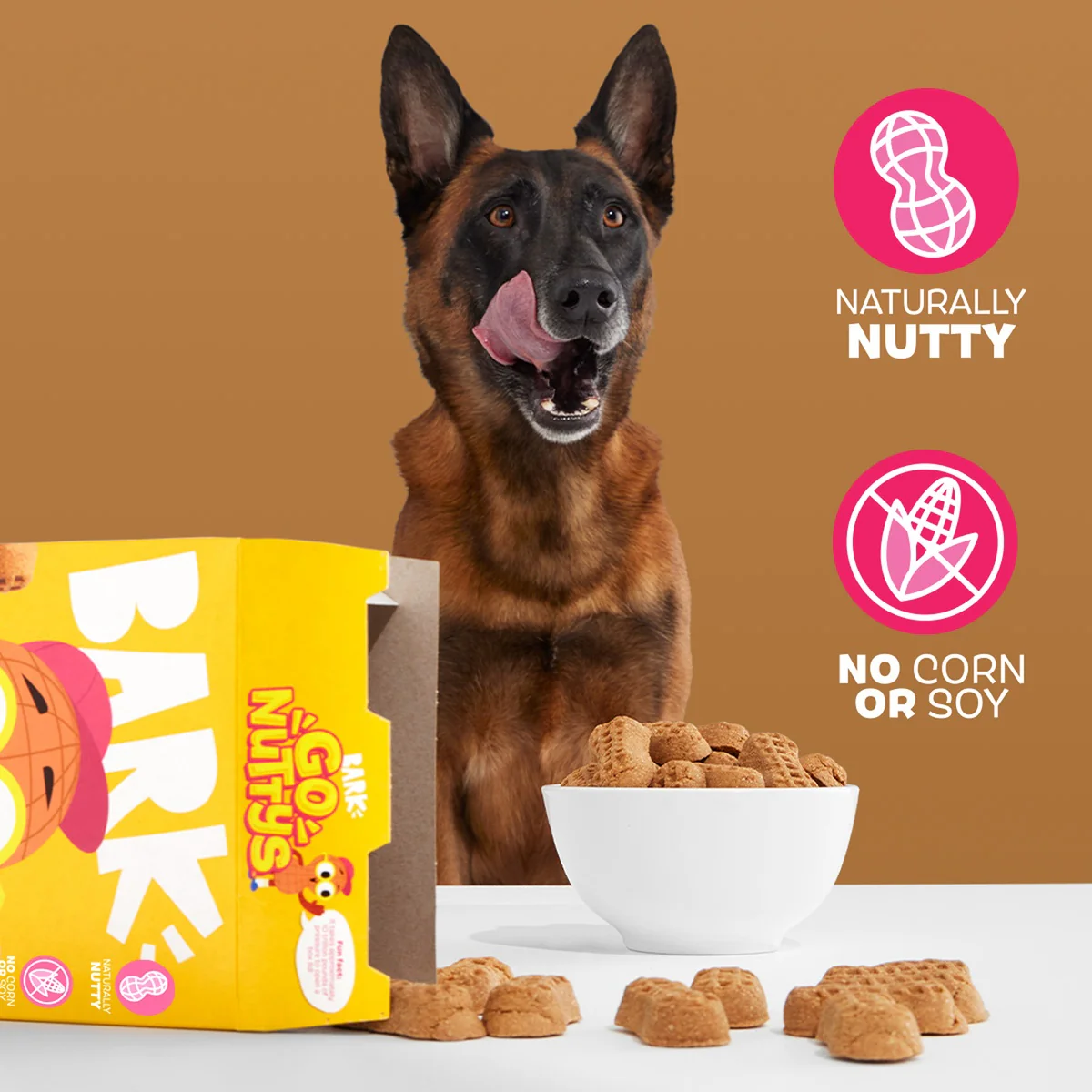 Go Nutty's™ Peanut Cereal Dog Treats, 24 oz - Image 2