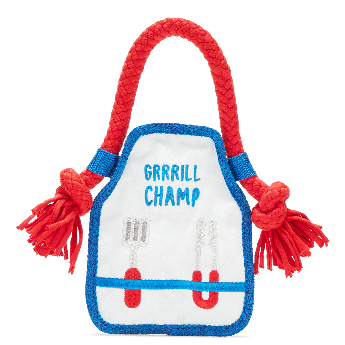 Grrrill Champ Apron Plush Tug + Wearable Dog Toy - Image 2