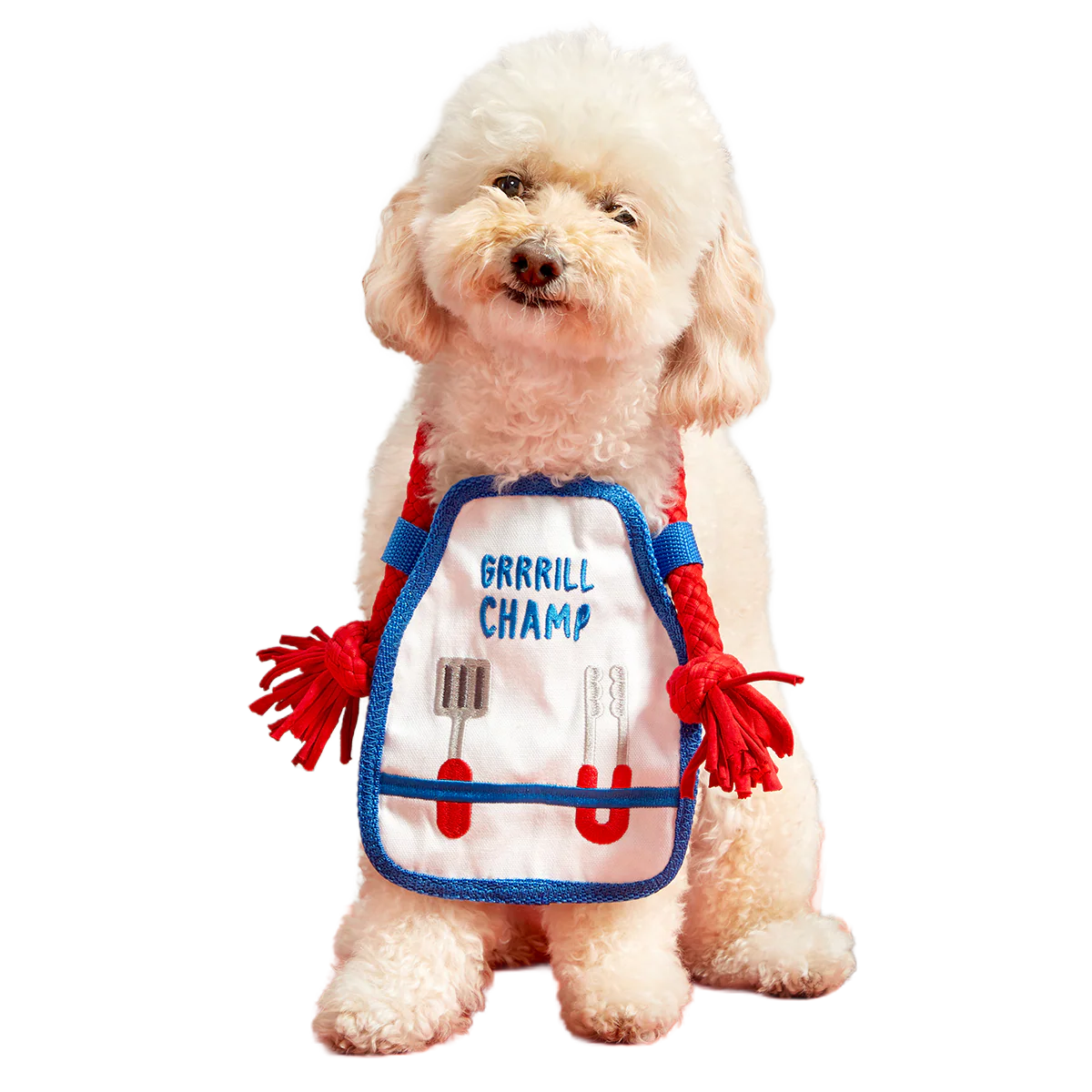 Grrrill Champ Apron Plush Tug + Wearable Dog Toy - Image 5