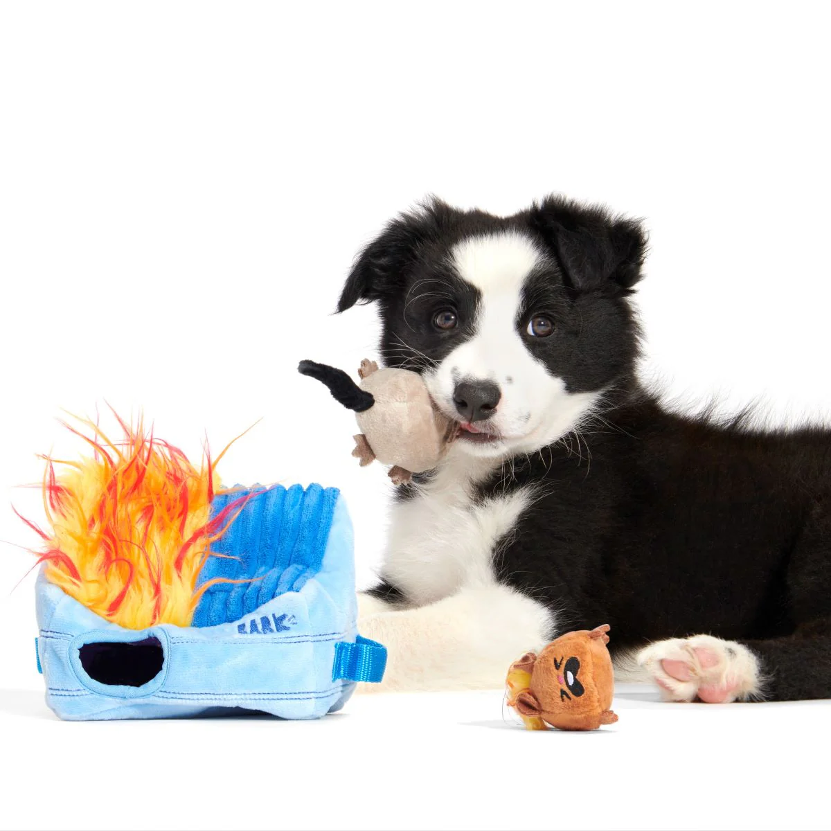 Hide n' Squeak Dumpster Fire Plush Enrichment + Multi-Part Dog Toy - Image 6
