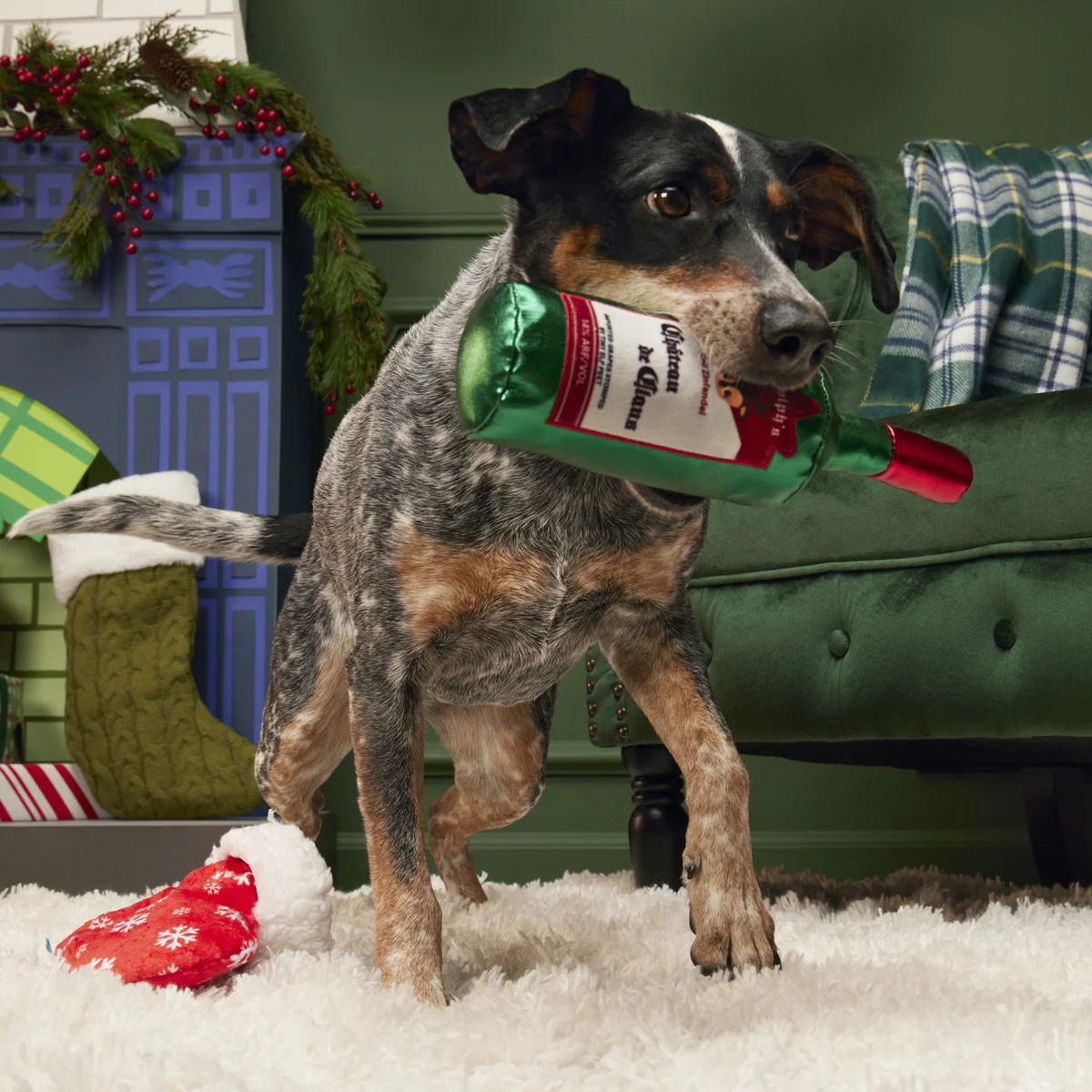 Jolly Juice Stocking Plush Multi-Part Dog Toy - Image 2