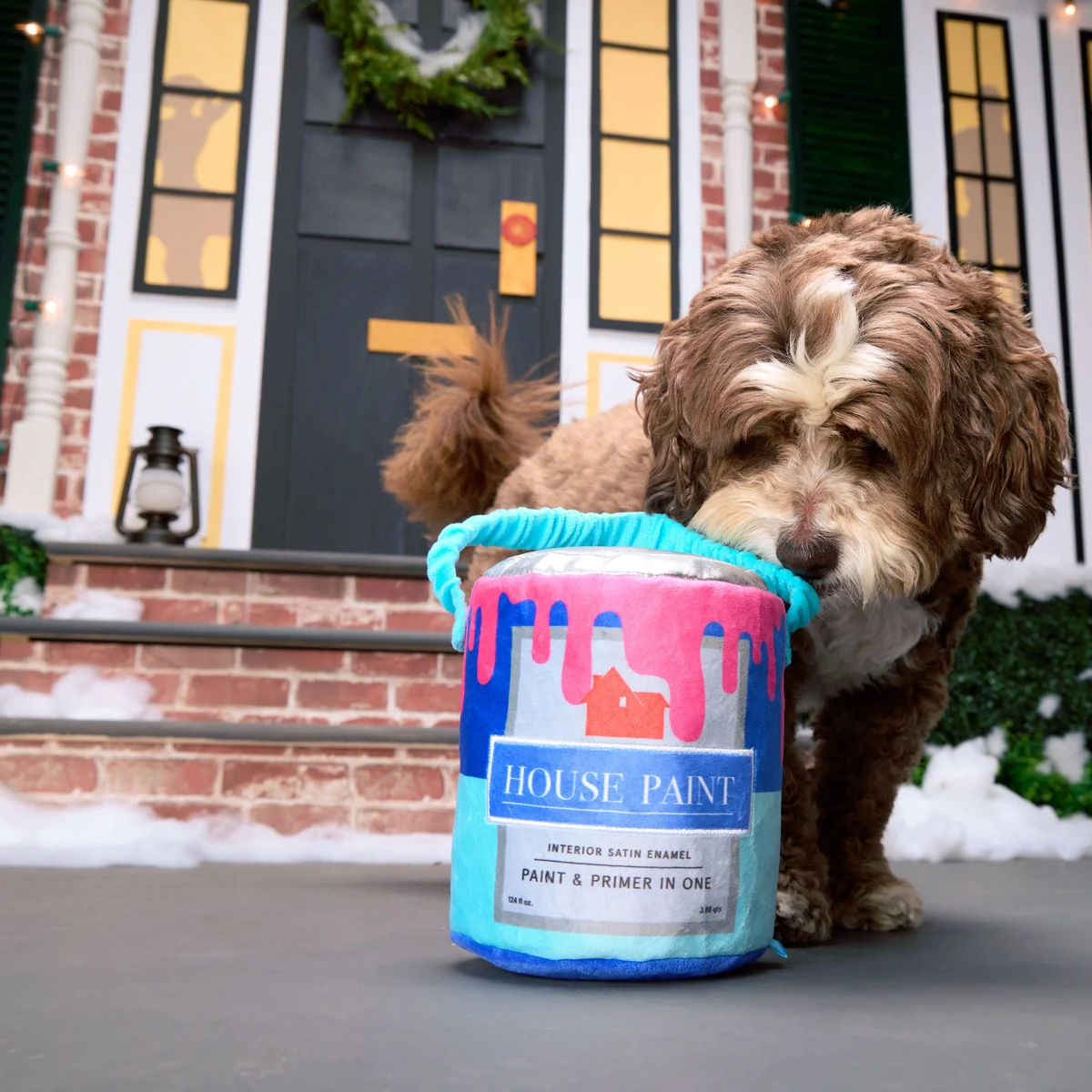 Kevin's Paint Can Plush Tug Dog Toy - Image 5