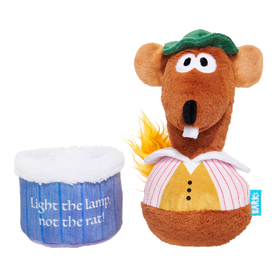 Lamplighter Rizzo the Rat Plush Multi-Part Dog Toy