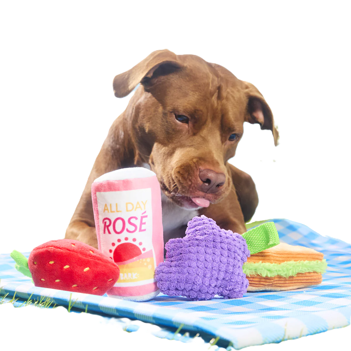 Licknic Pack Plush Multi-Part Tug Dog Toy - Image 2