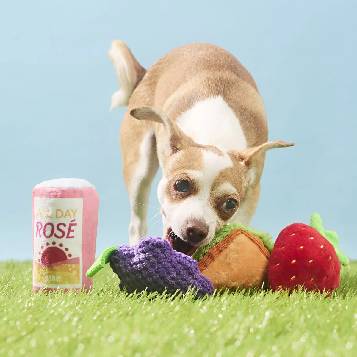 Licknic Pack Plush Multi-Part Tug Dog Toy - Image 3
