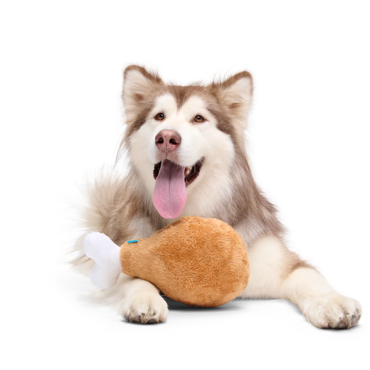 Mammoth Drumstick Plush Extra-Large Dog Toy - Image 4