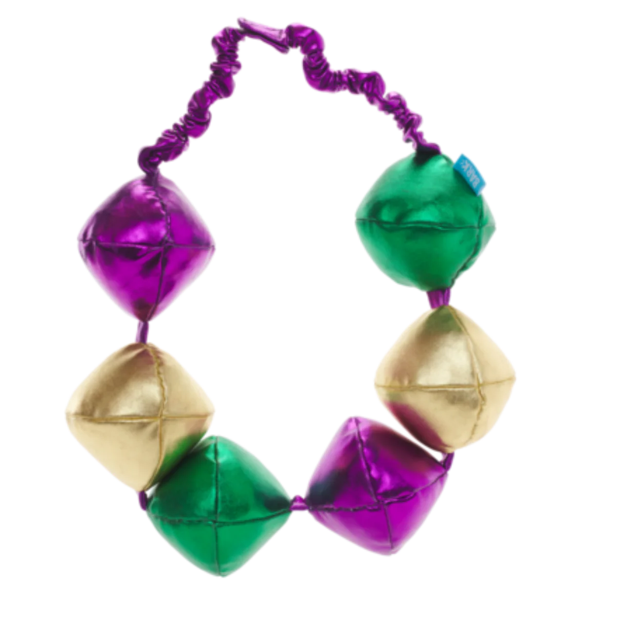 Mardi Growl Necklace Plush Wearable Tug Dog Toy - Image 3