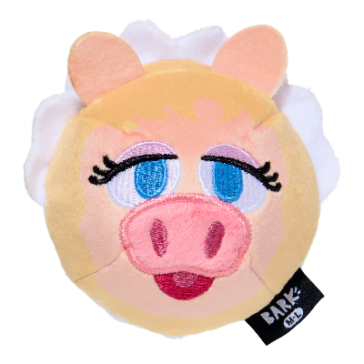 Miss Piggy as “Bouncing Emily Catch-it” Plush 2-in-1 Rip and Reveal Dog Toy - Image 2