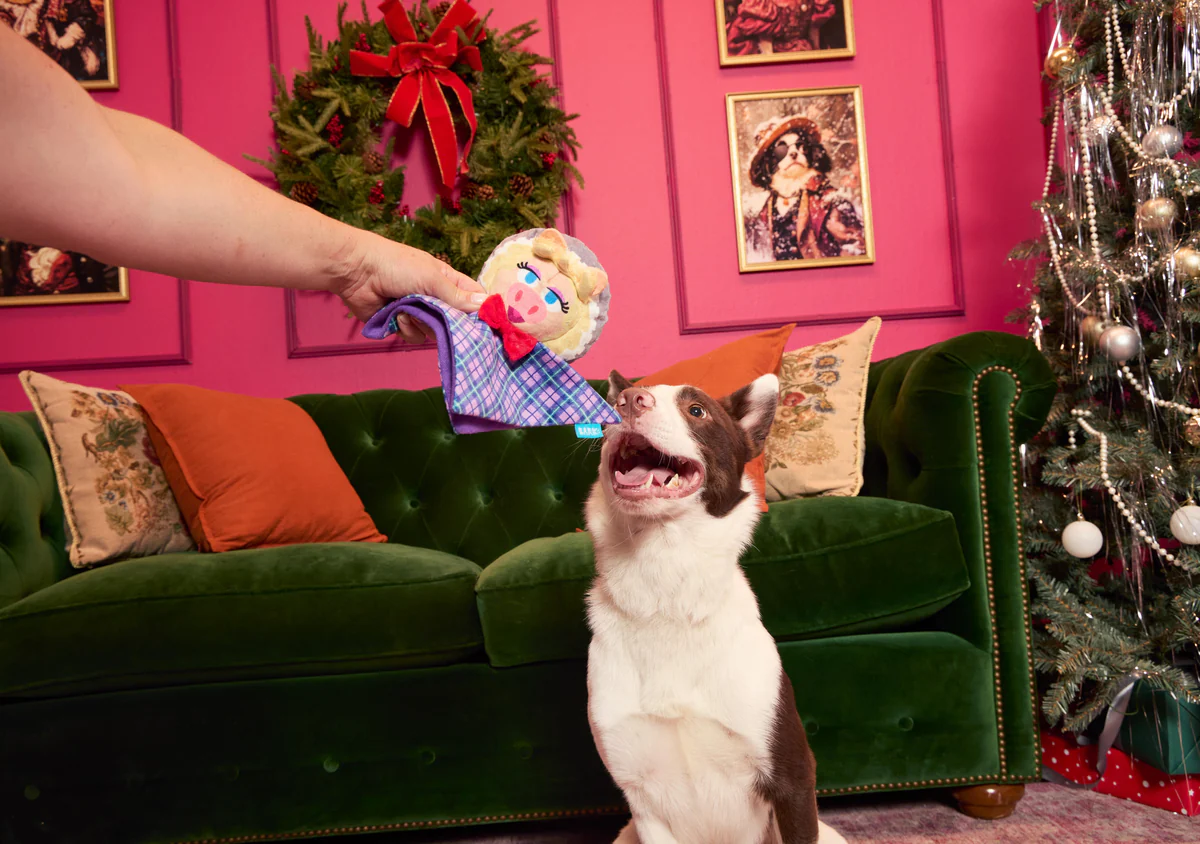 Miss Piggy as “Emily Catch-it” Plush Tug Dog Toy - Image 4
