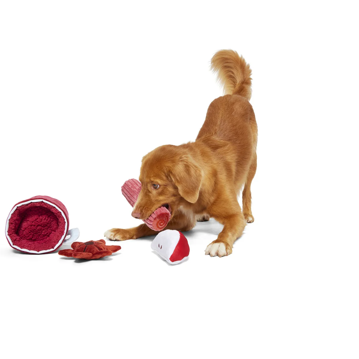 Mulled Wine Plush Tug Dog Toy - Image 3