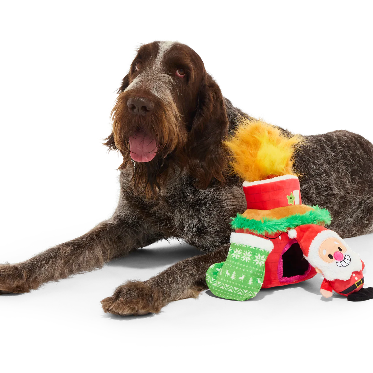 Mutts Be Santa Plush Extra-Large Enrichment + Multi-Part Dog Toy - Image 6
