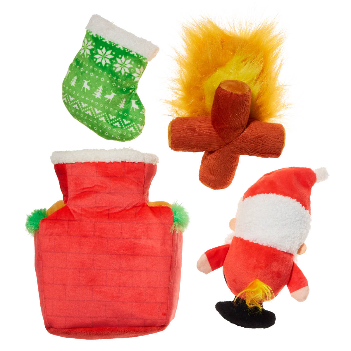 Mutts Be Santa Plush Extra-Large Enrichment + Multi-Part Dog Toy - Image 8