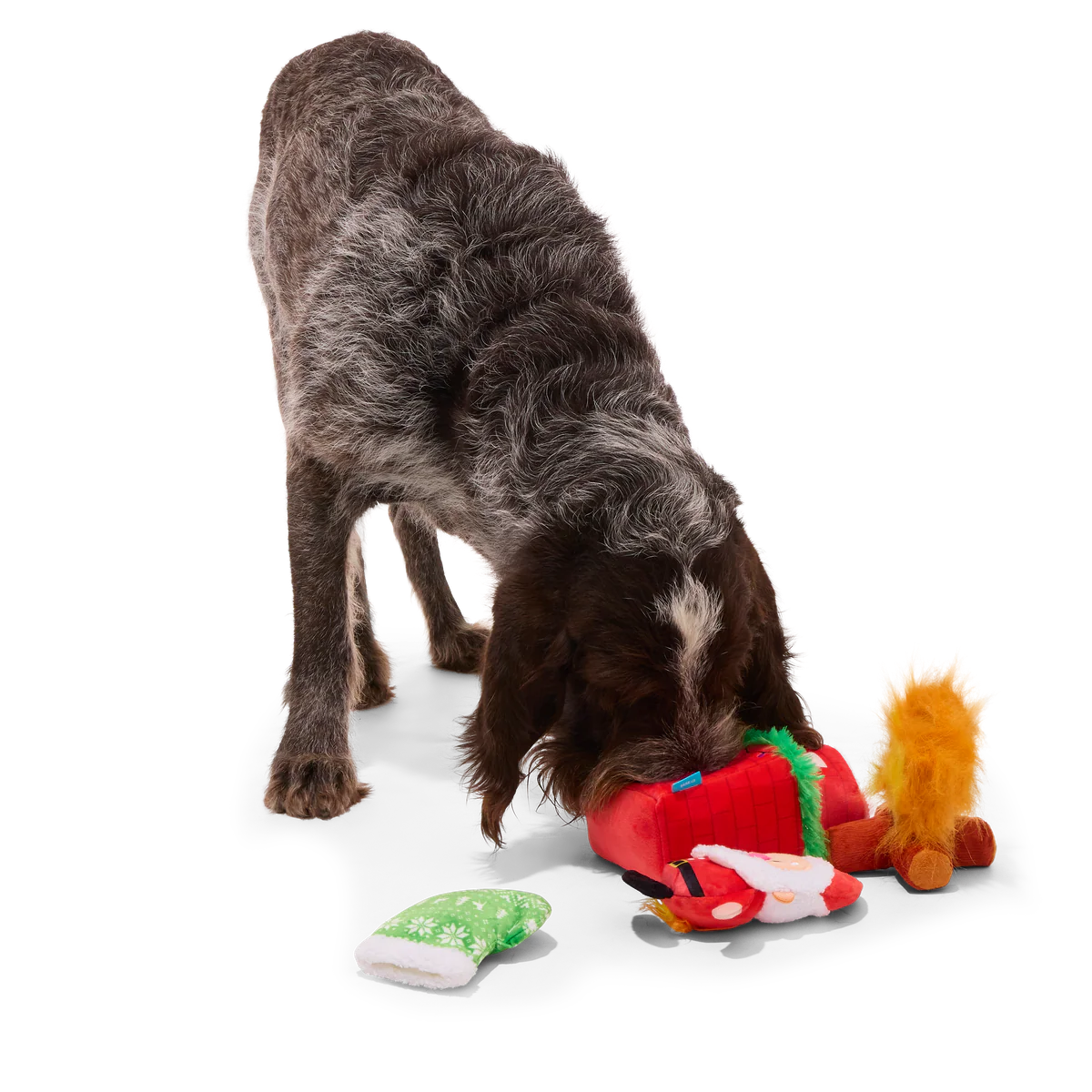 Mutts Be Santa Plush Extra-Large Enrichment + Multi-Part Dog Toy - Image 9